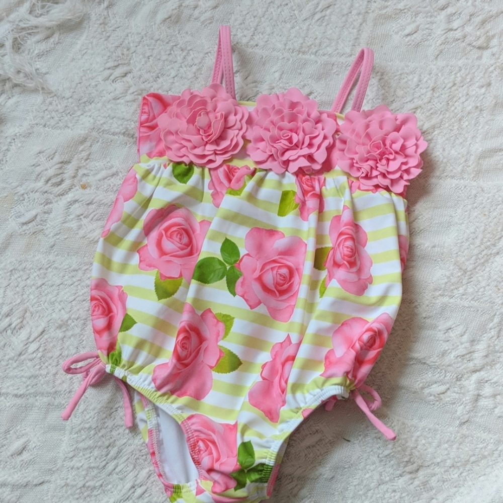 Kate Mack Rose Bubble Baby Swimsuit